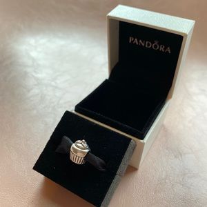 Pandora cupcake charm! With gold